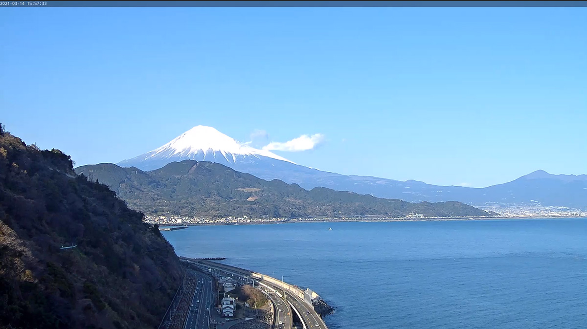 静岡市さった峠　広重の富士山